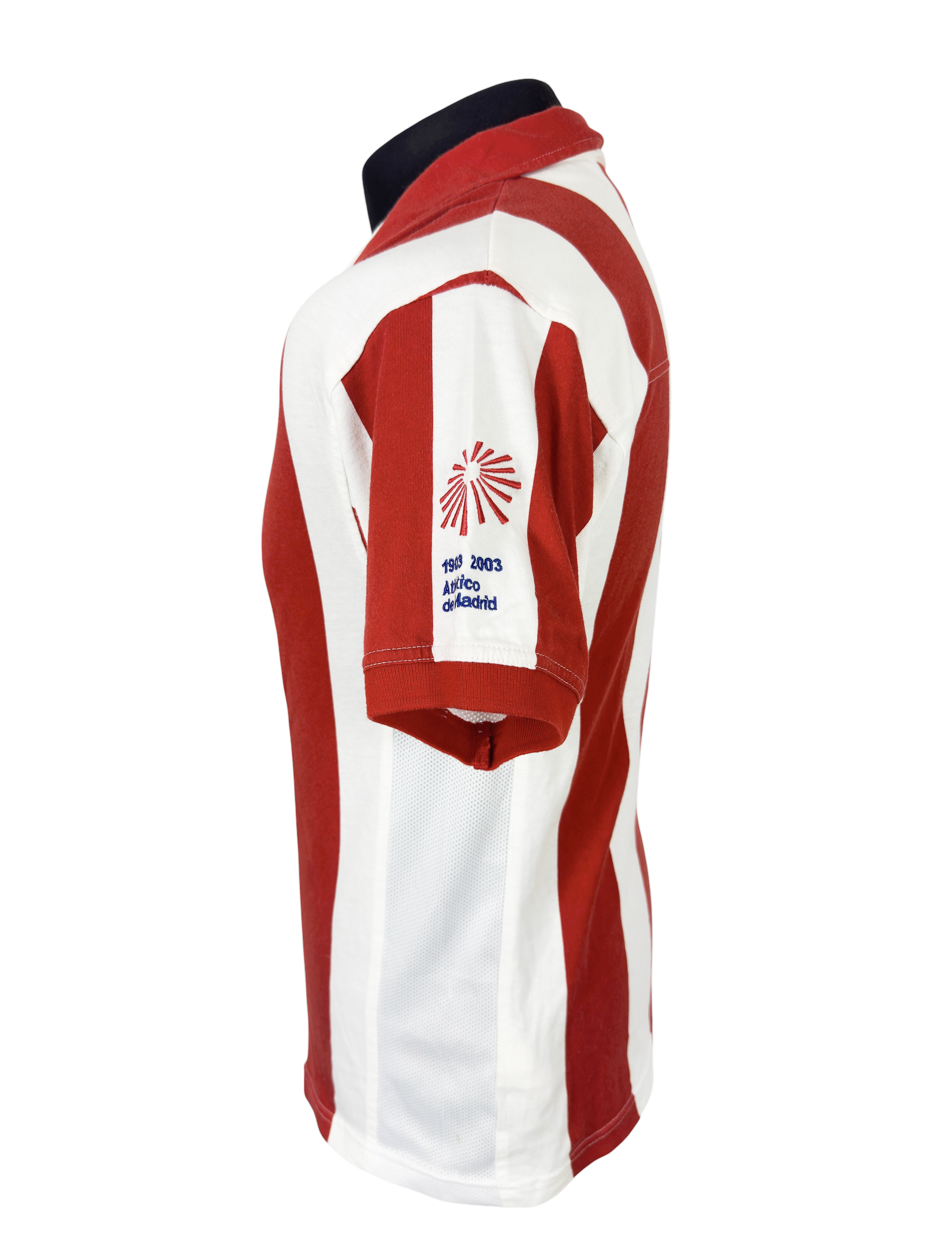2003-04 Atletico Madrid Centenary Home - XL Boys (S Man Fit)