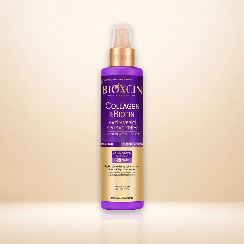 Bioxcin Collagen & Biotin Volumising Liquid Conditioner | Leave-In Hair Treatment