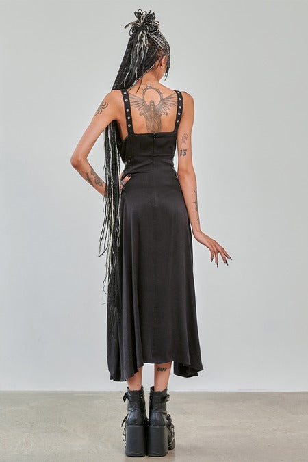 Banned Apparel Gothic High Low Dress Black Asymmetric