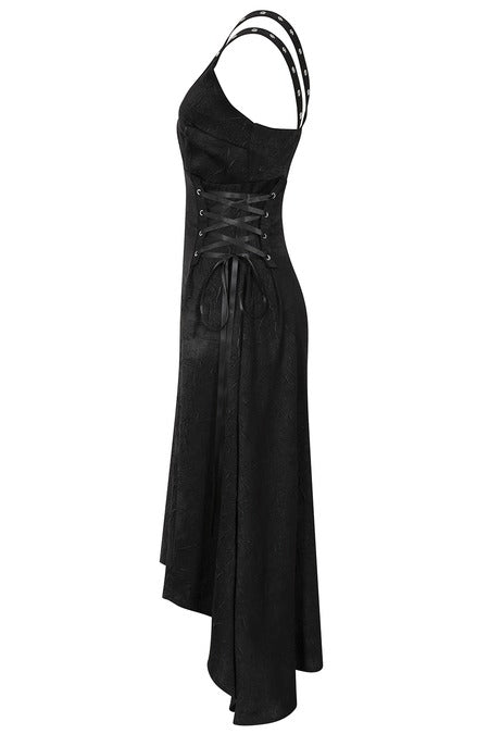Banned Apparel Gothic High Low Dress Black Asymmetric