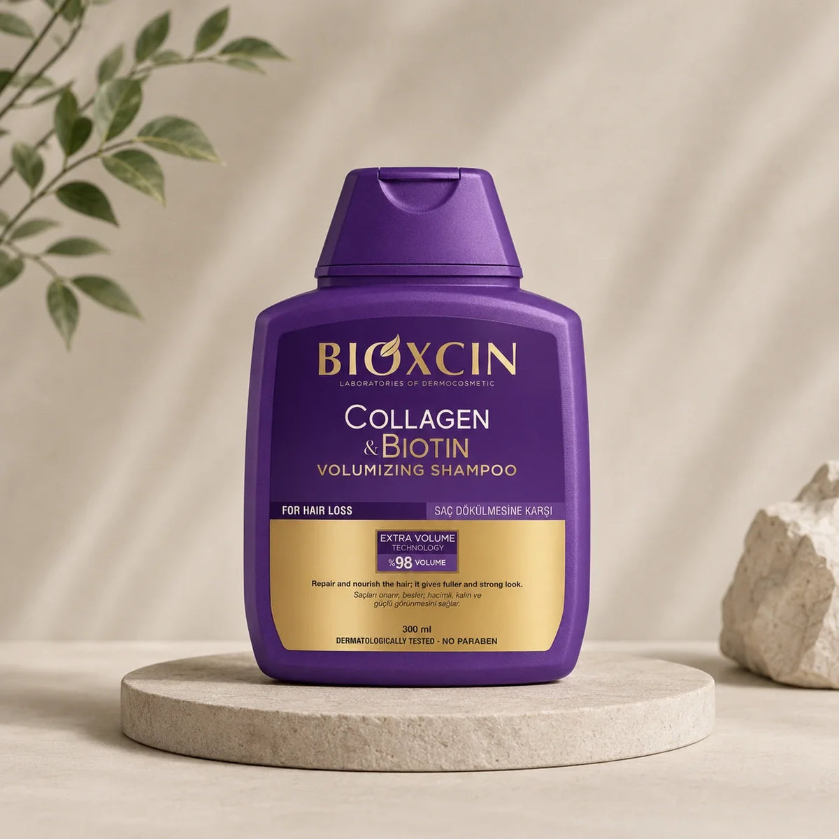 Bioxcin Collagen & Biotin Volumising Shampoo for Fine, Thinning Hair
