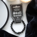 Gothic Gifts Black Obsidian Skull Bracelet