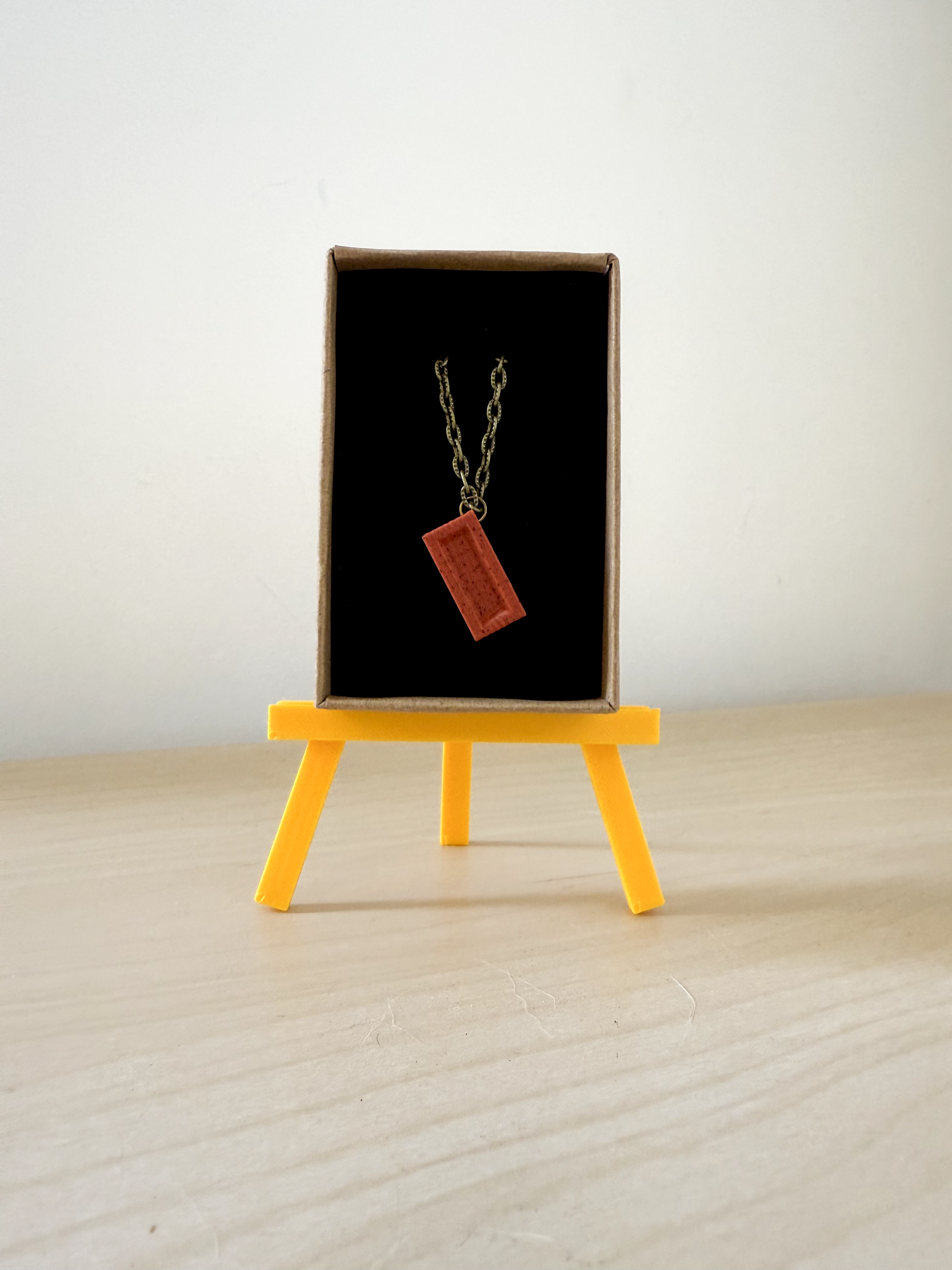 Brick Necklace | 3D Printed Quirky Pendant | Novelty British Gift