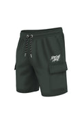 XAPE Classic Brush Script  Cargo Shorts - Dark Green