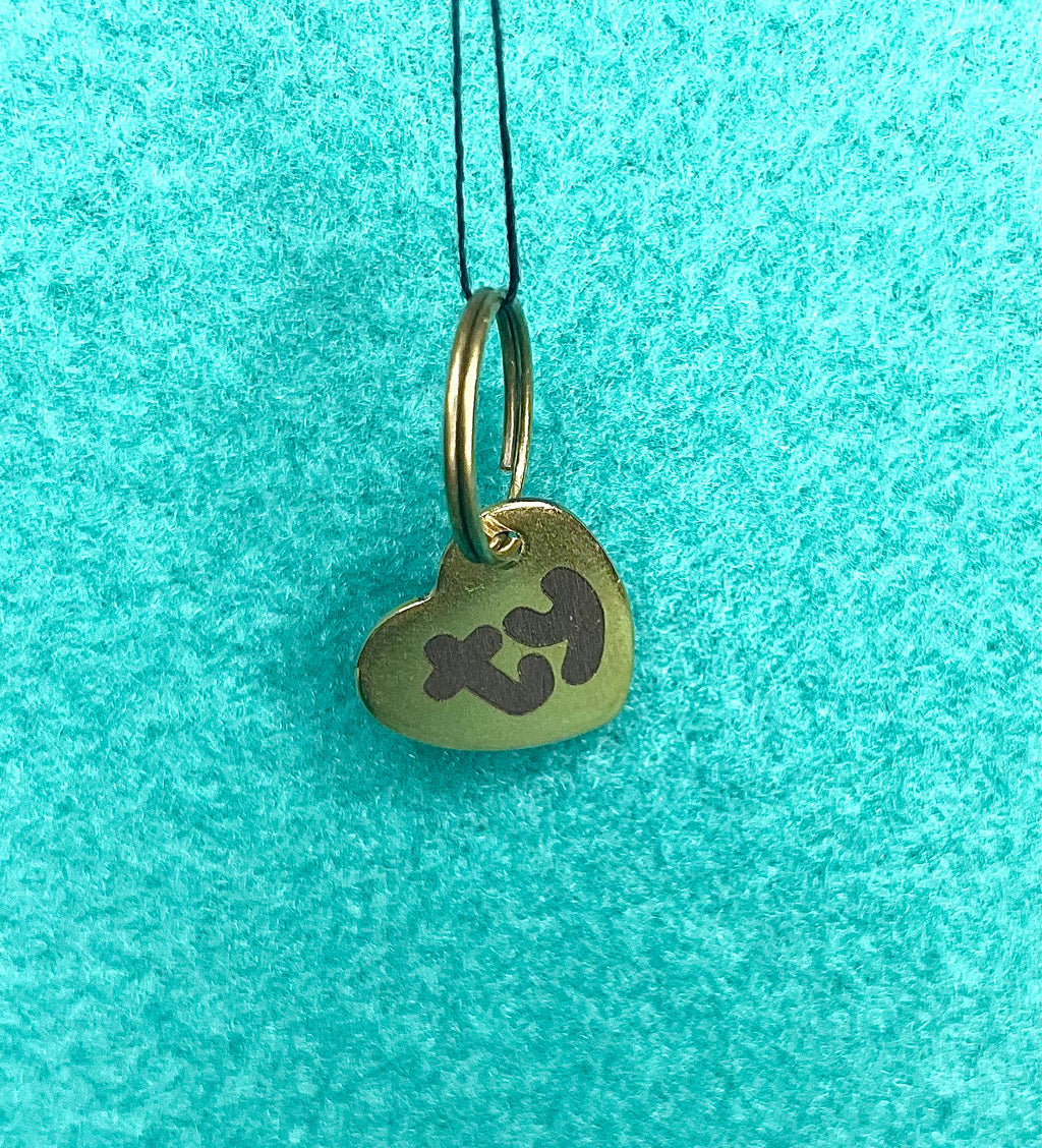 Engraved Dog Tags - Heart