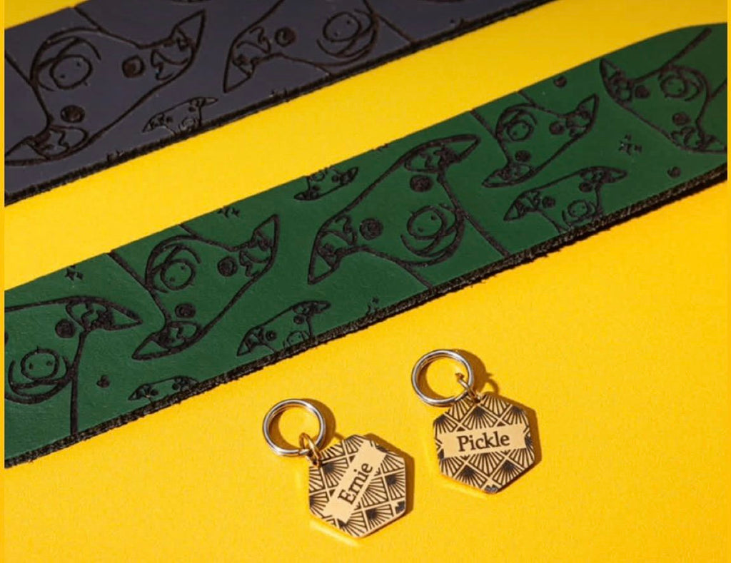Engraved Dog Tags - Hexagonal
