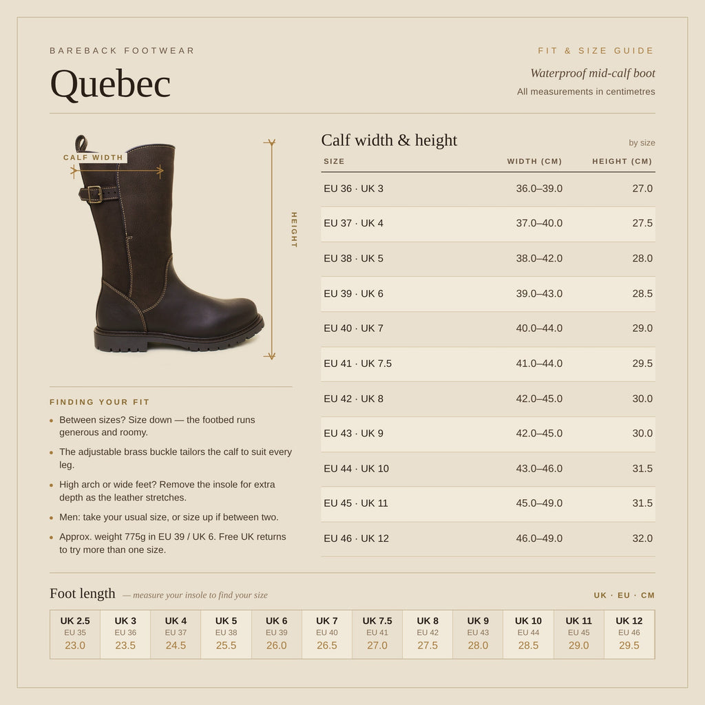 Quebec Waterproof Boots - Brown