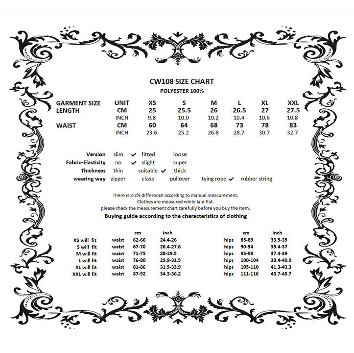 Dark In Love Evelina Metal-Boned Waist Corset