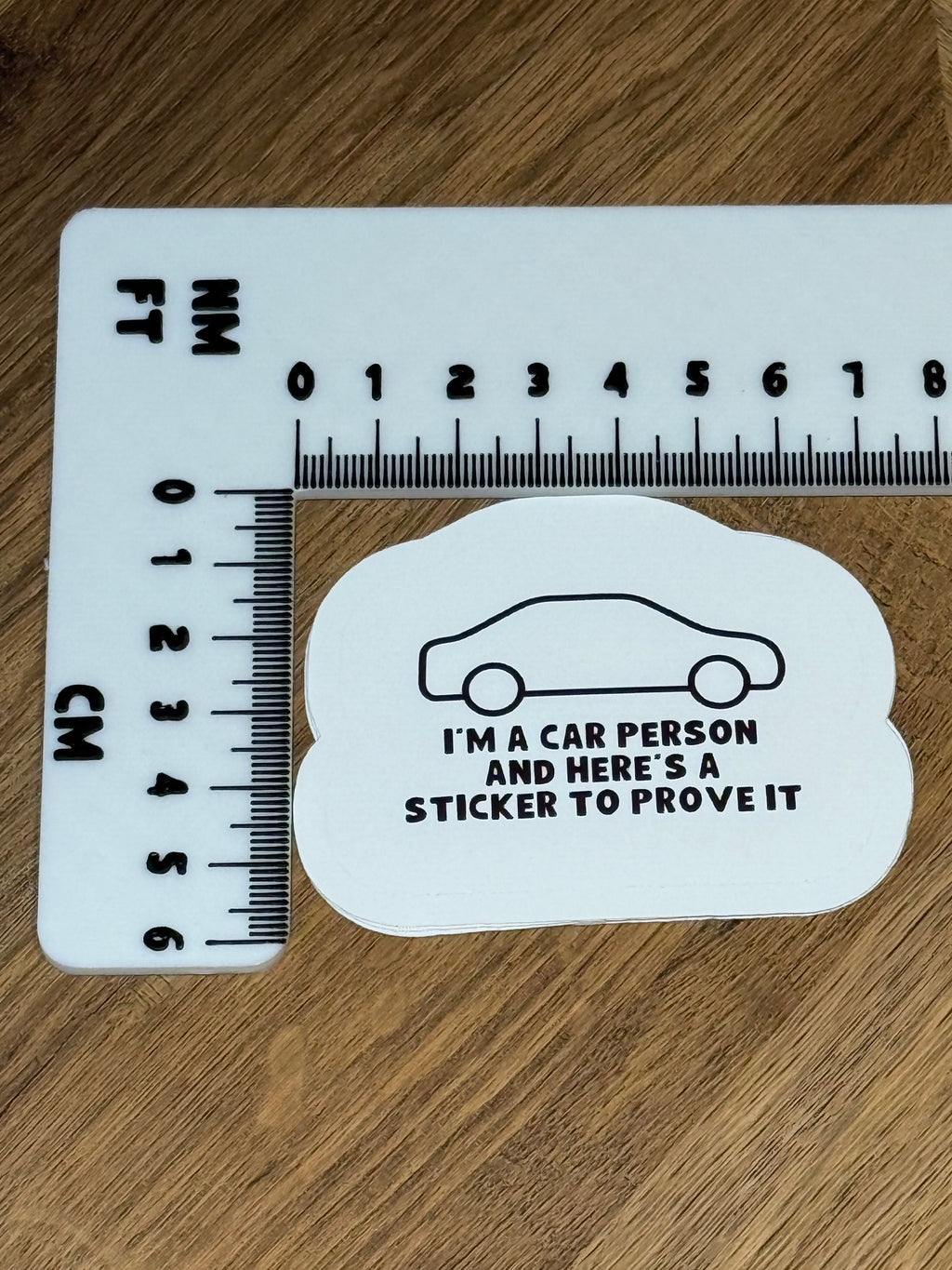 I'm a Car Person Sticker | Funny Car Bumper Sticker