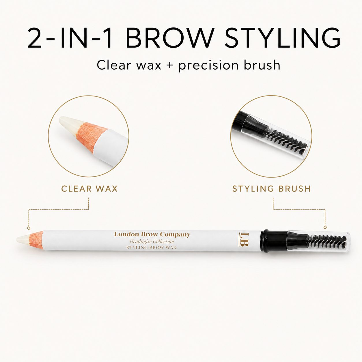 Brow Primer and Styling Pencil including Brush 2-in-1