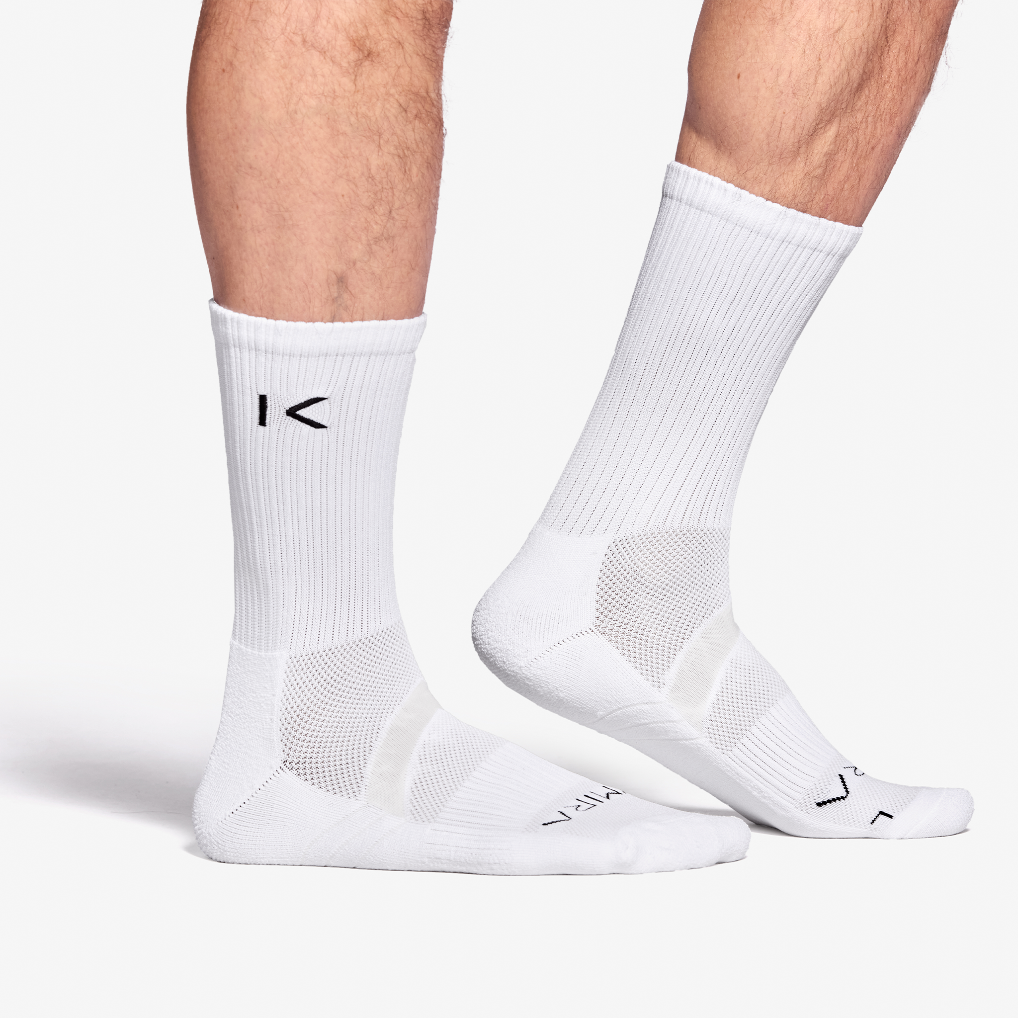Infrared Crew Socks White