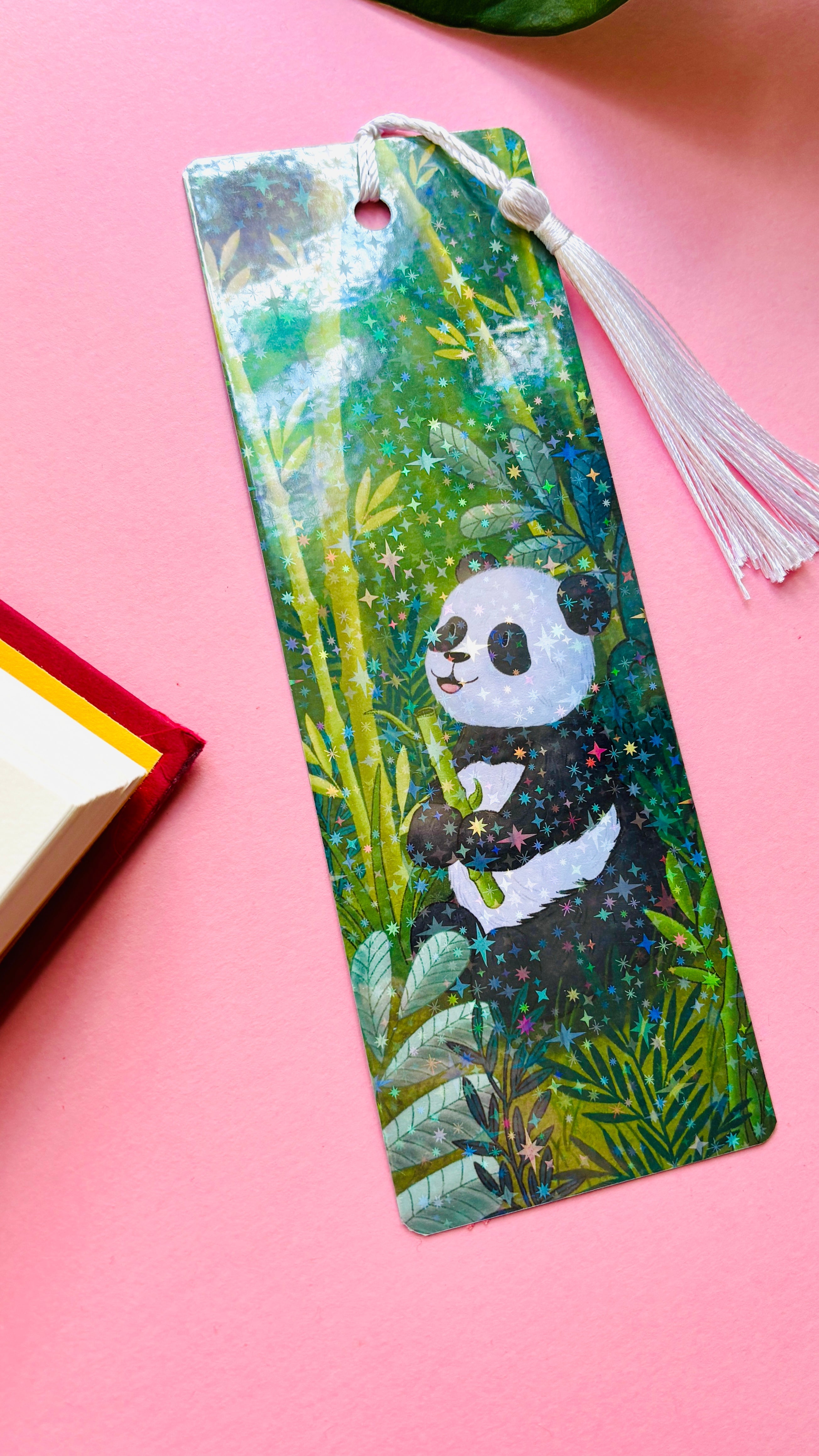 Giant Panda Holographic Bookmark Gift for Panda Lovers