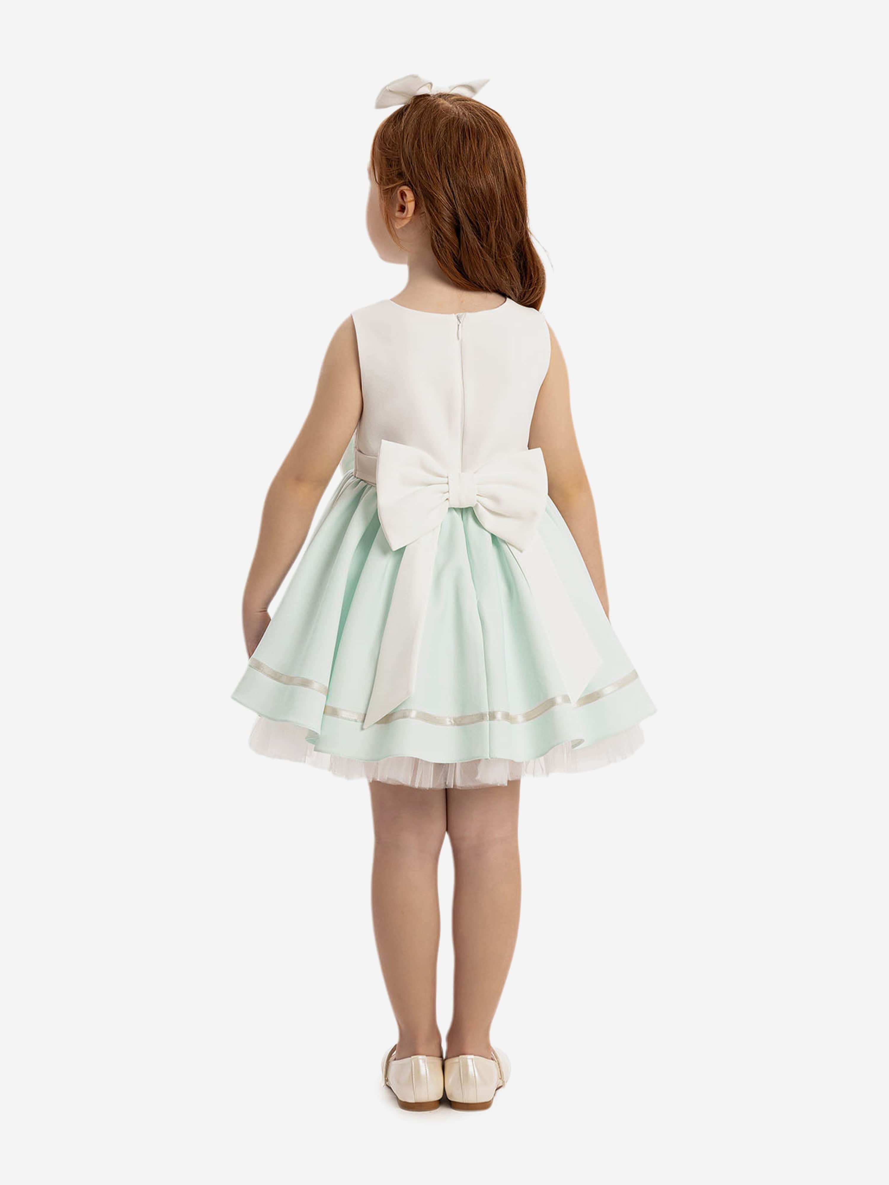 DRESS & Fleur Baby Girls Dress with Headband in Green