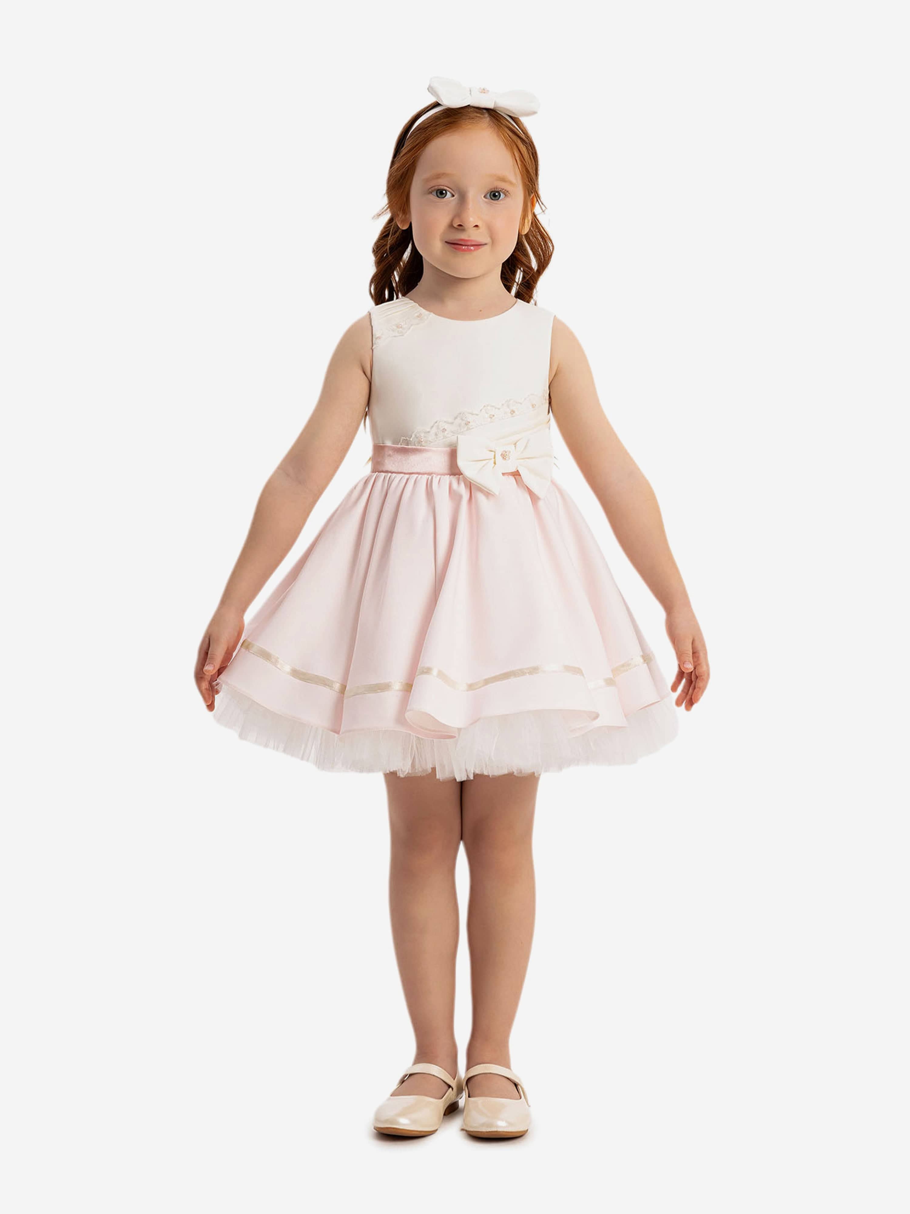 DRESS & Fleur Baby Girls Dress with Headband in Pink