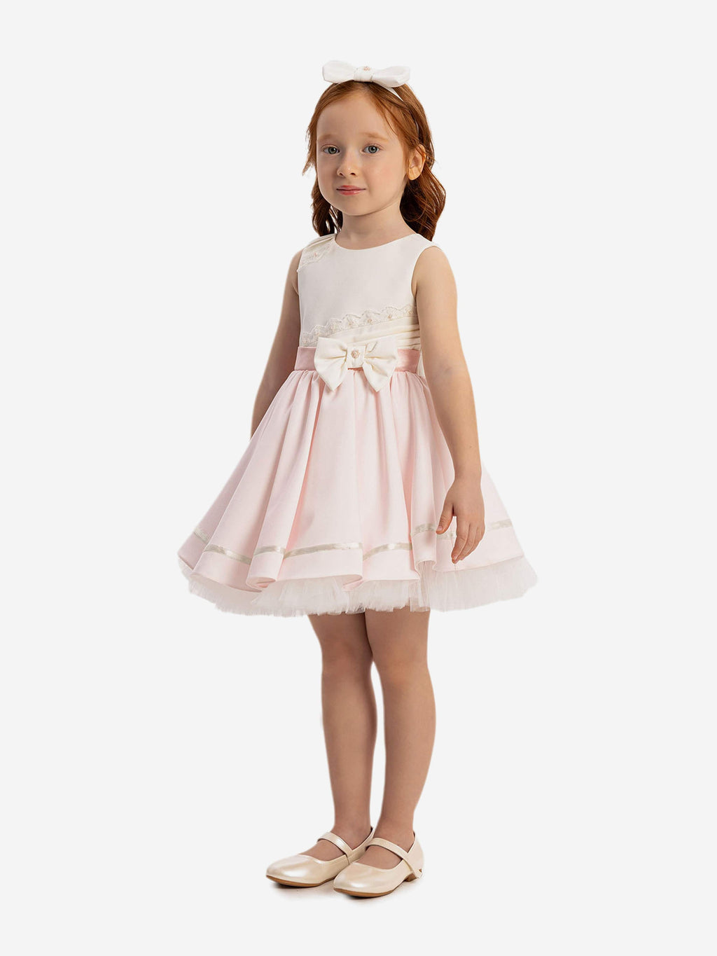 DRESS & Fleur Baby Girls Dress with Headband in Pink