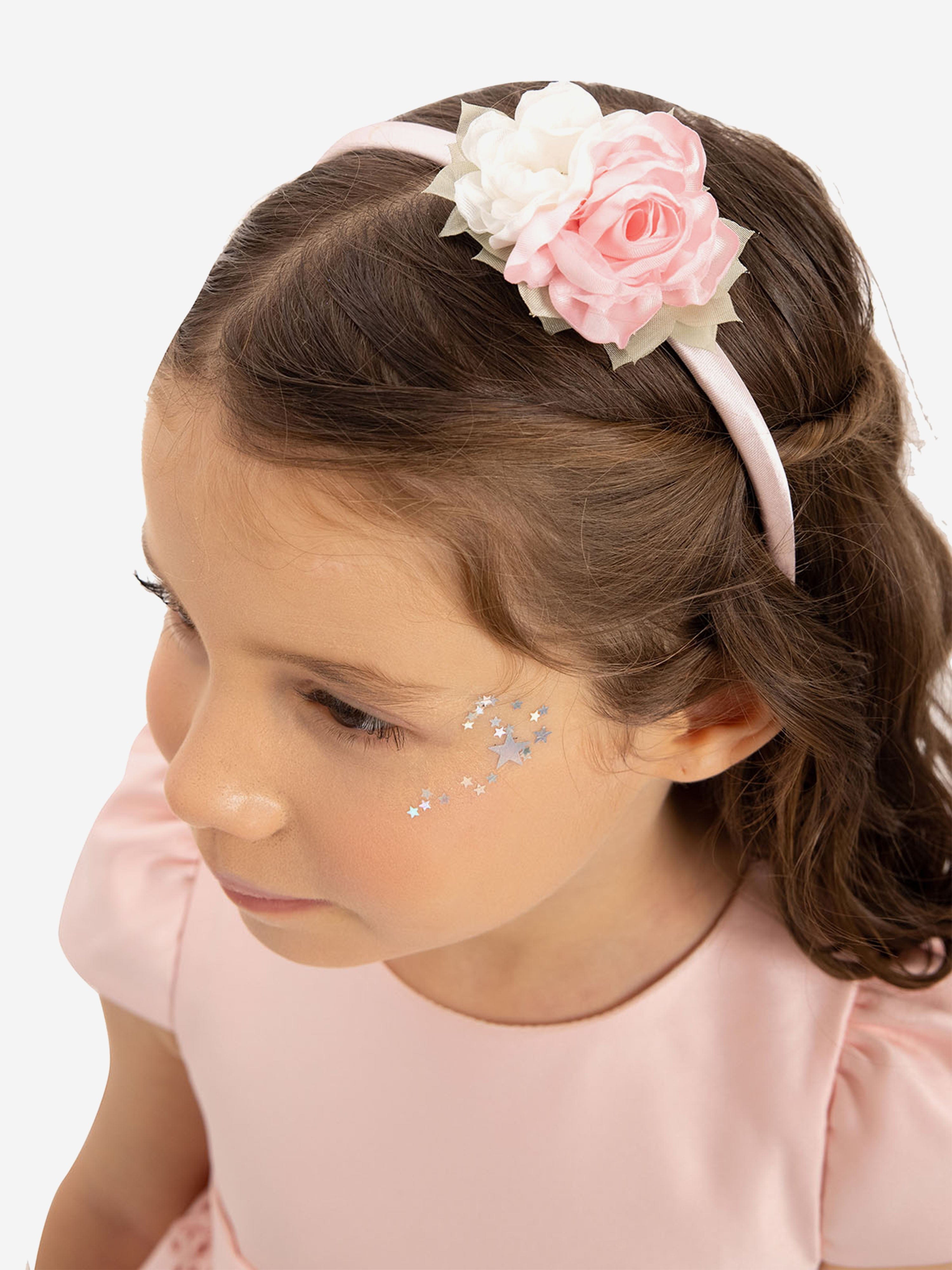 DRESS & Fleur Baby Girls Dress with Headband in Pink