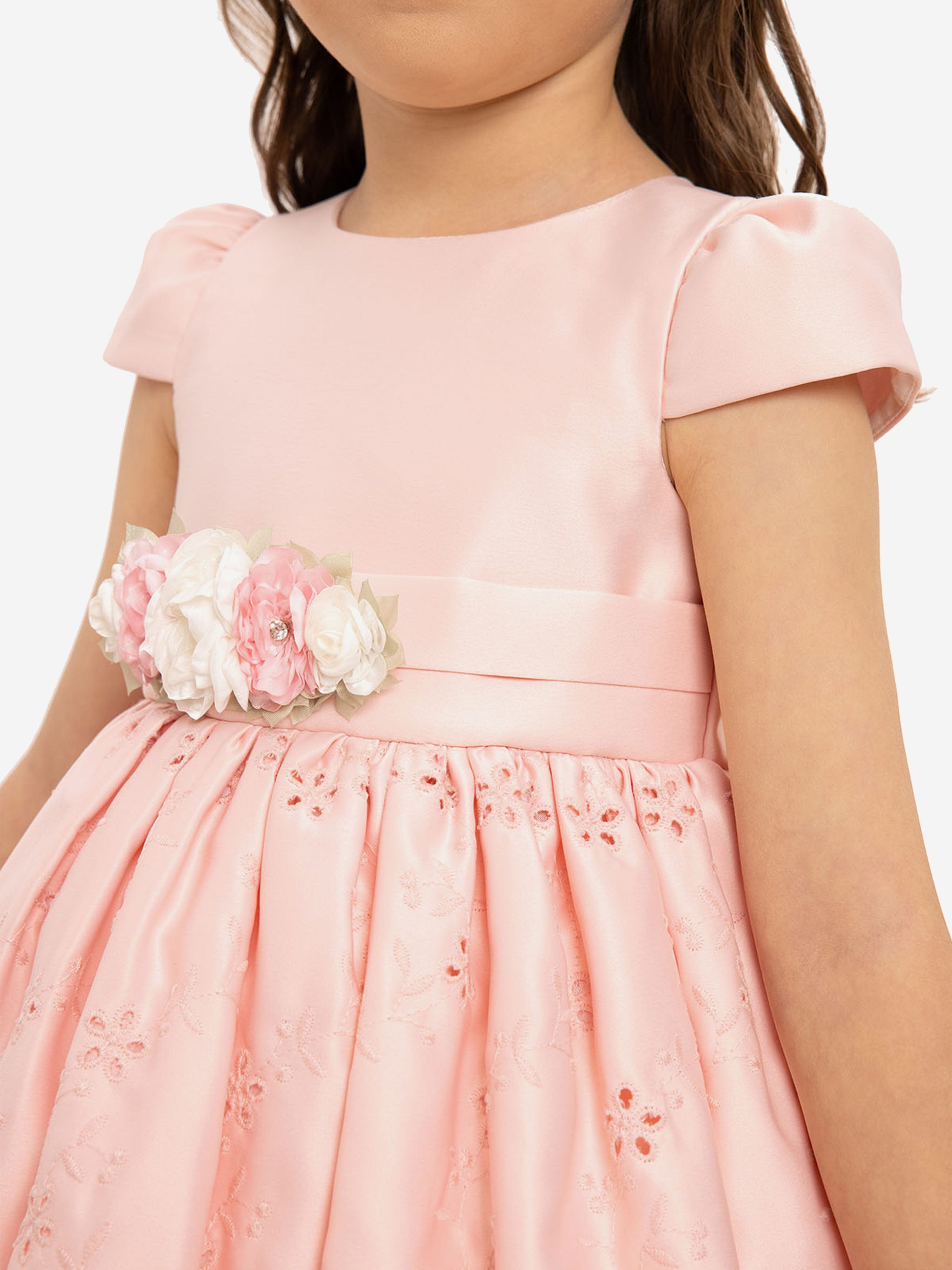 DRESS & Fleur Baby Girls Dress with Headband in Pink