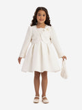 DRESS & Fleur Girls Dress with Bolero and Matching Bag in White