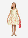 DRESS & Fleur Girls Cherry Dress with Matching Bag in Yellow