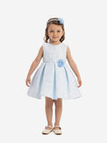 DRESS & Fleur Baby Girls Flower Dress in Blue
