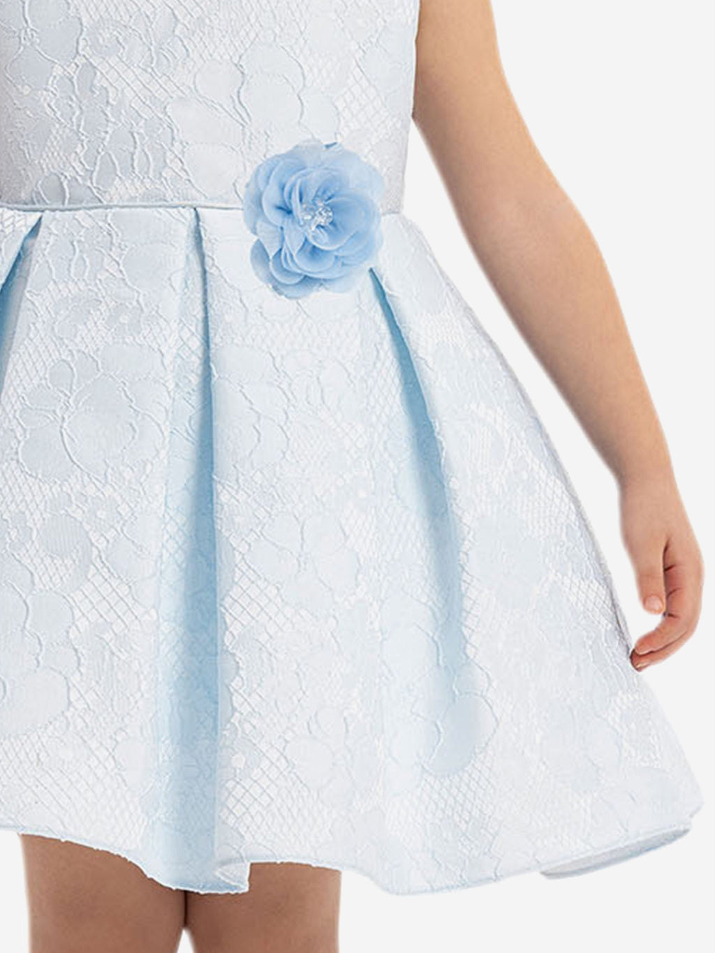 DRESS & Fleur Baby Girls Flower Dress in Blue