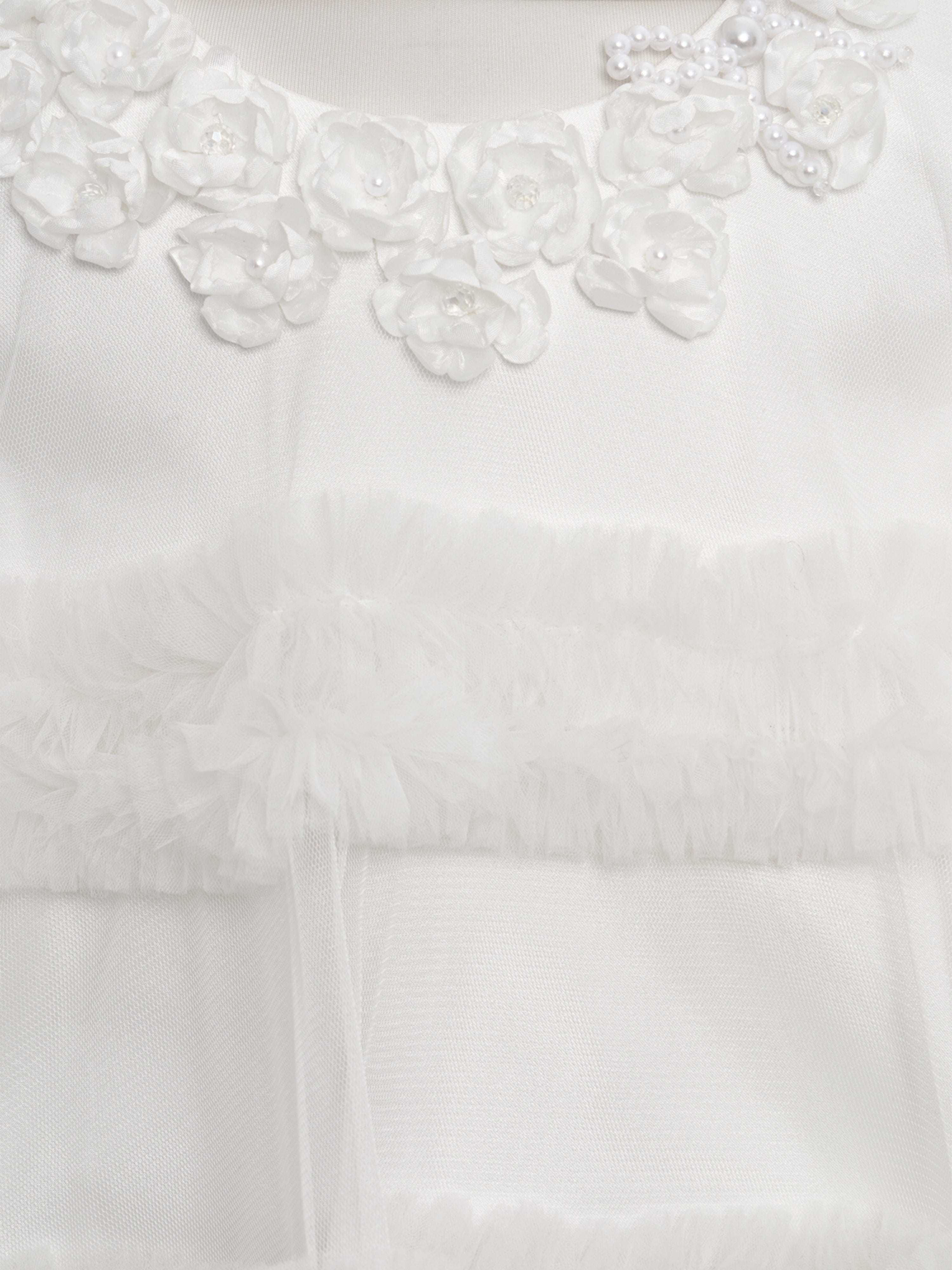 DRESS & Fleur Girls Occasion Dress with Headband in Ivory