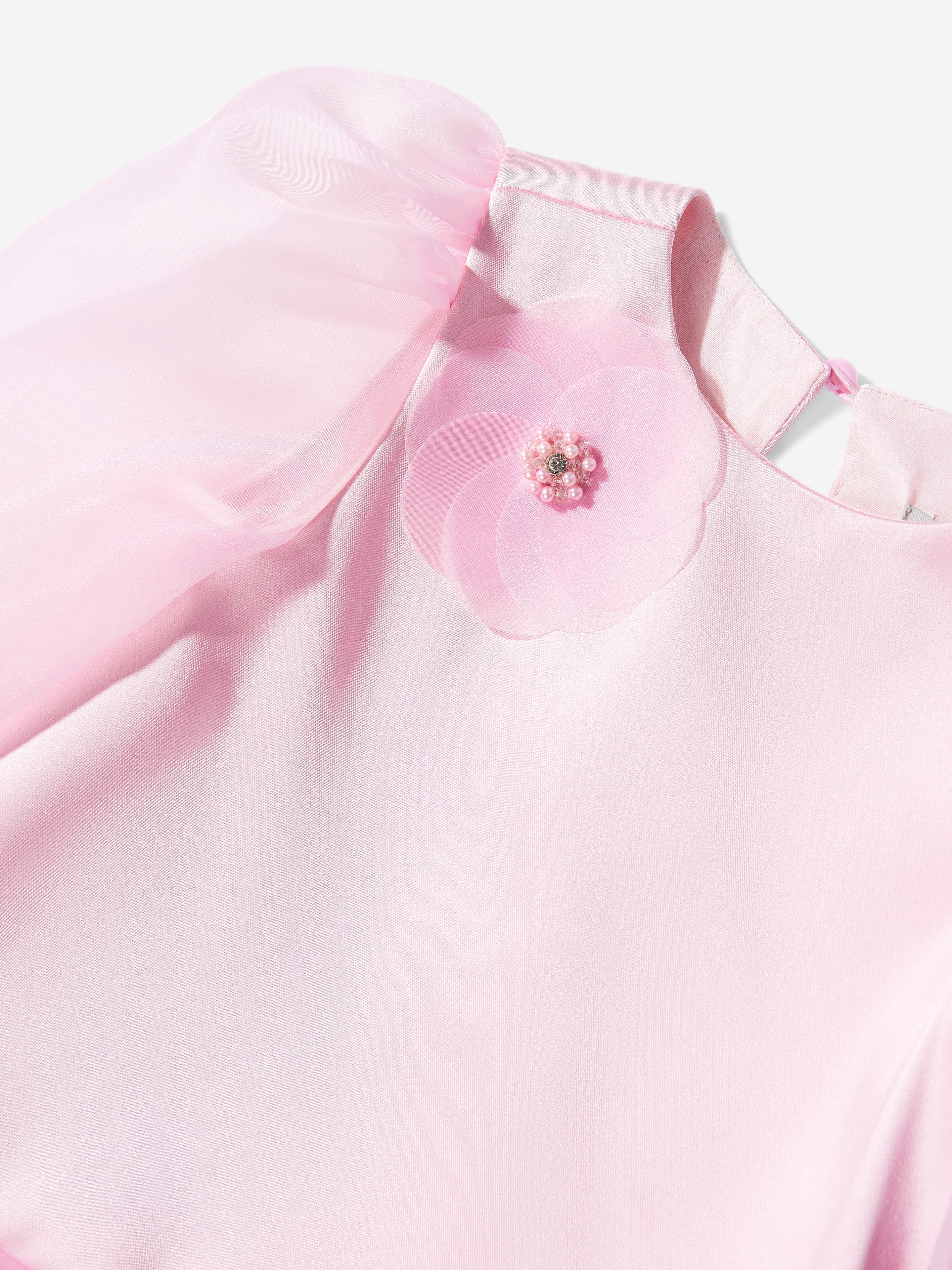 DRESS & Fleur Girls Flower Occasion Dress in Pink