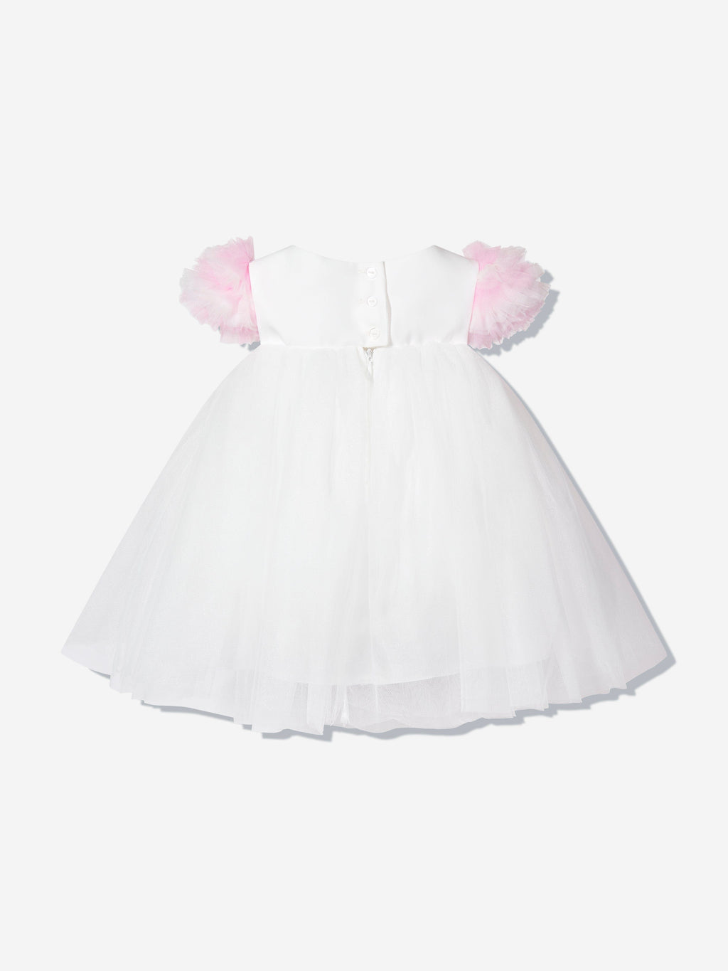 DRESS & Fleur Baby Girls Occasion Dress with Headband in Ivory