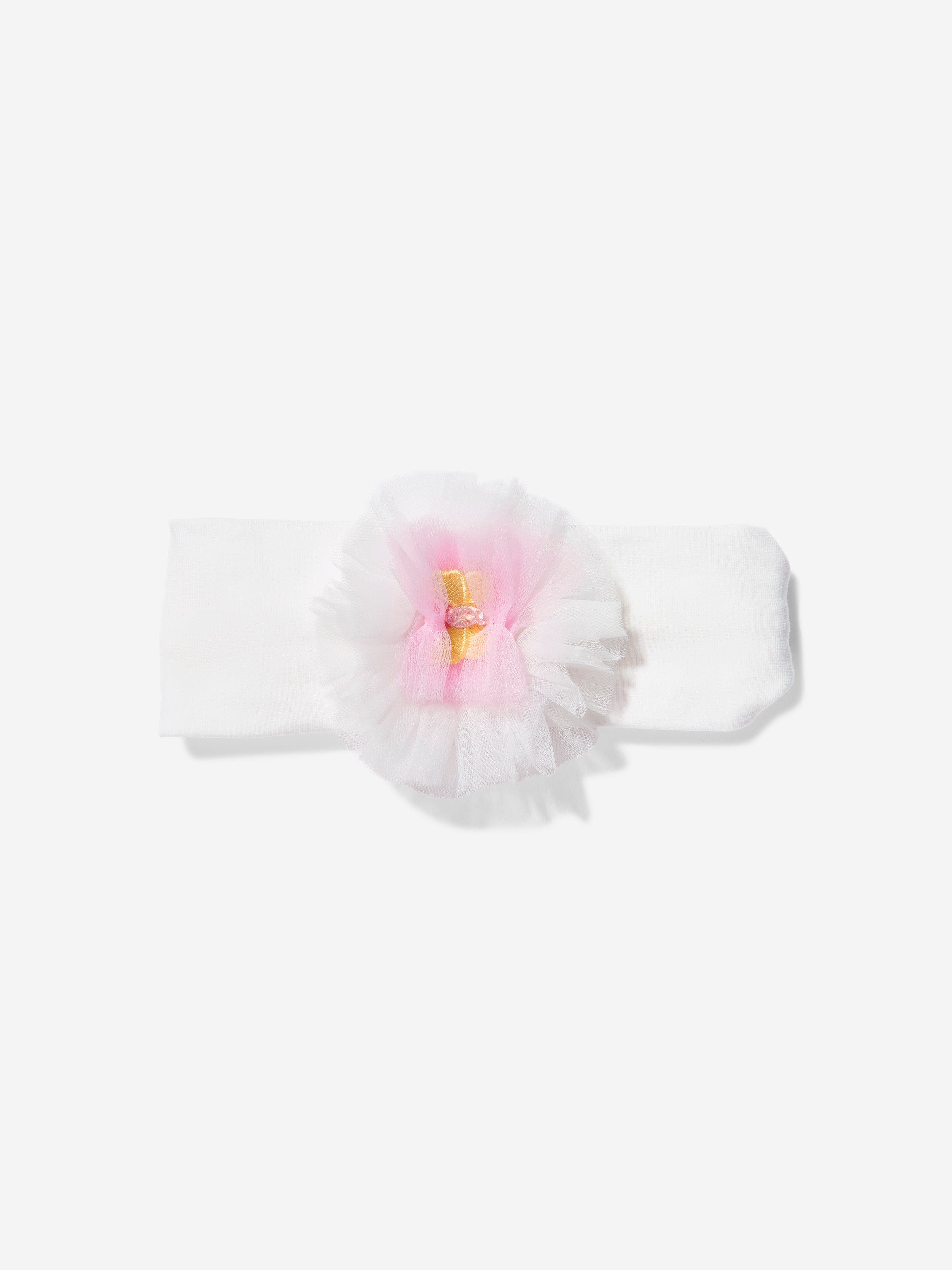 DRESS & Fleur Baby Girls Occasion Dress with Headband in Ivory