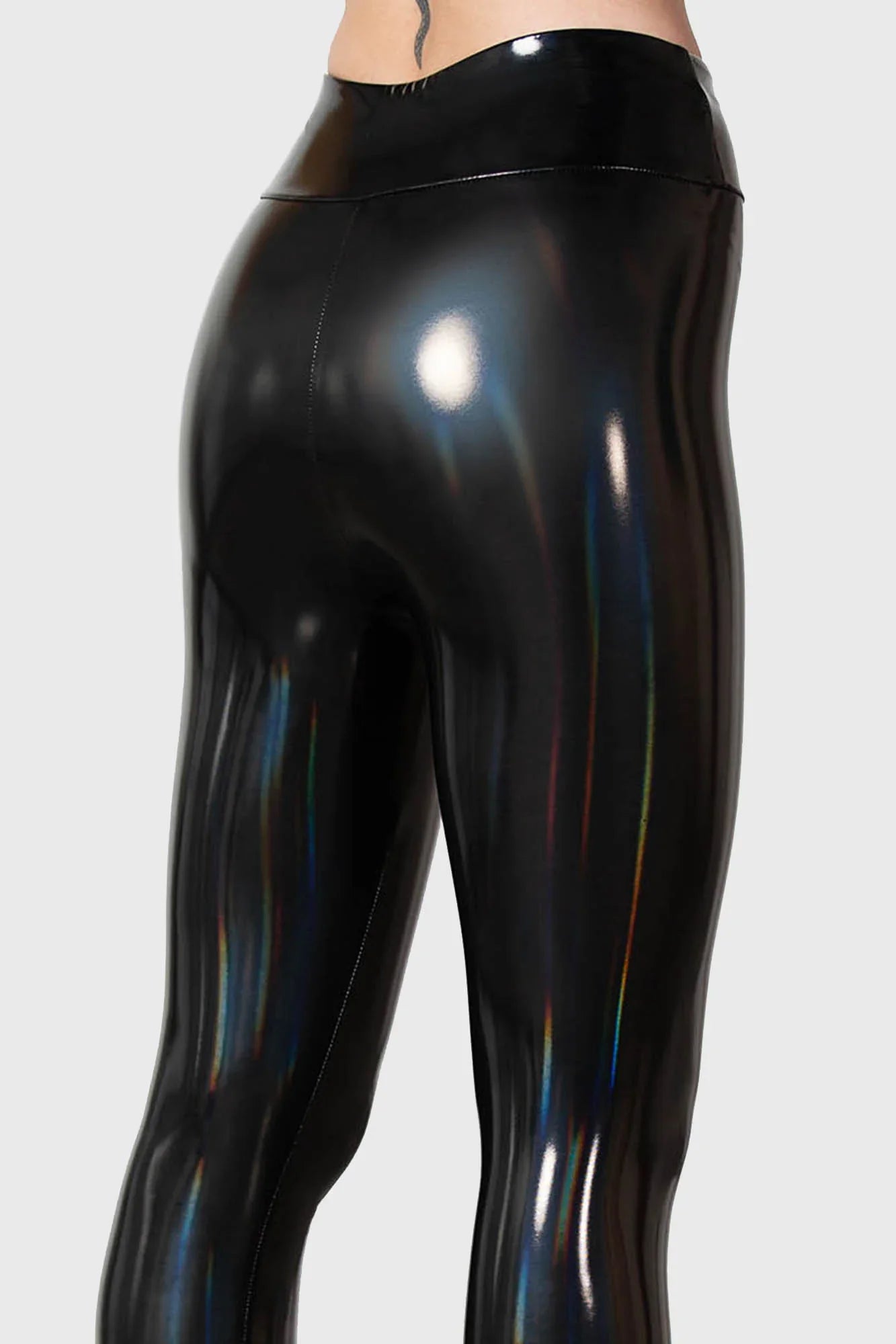 Killstar Darkwaves & Raves Hi-Shine PU Leggings - Size 16 & 22 Left Only!