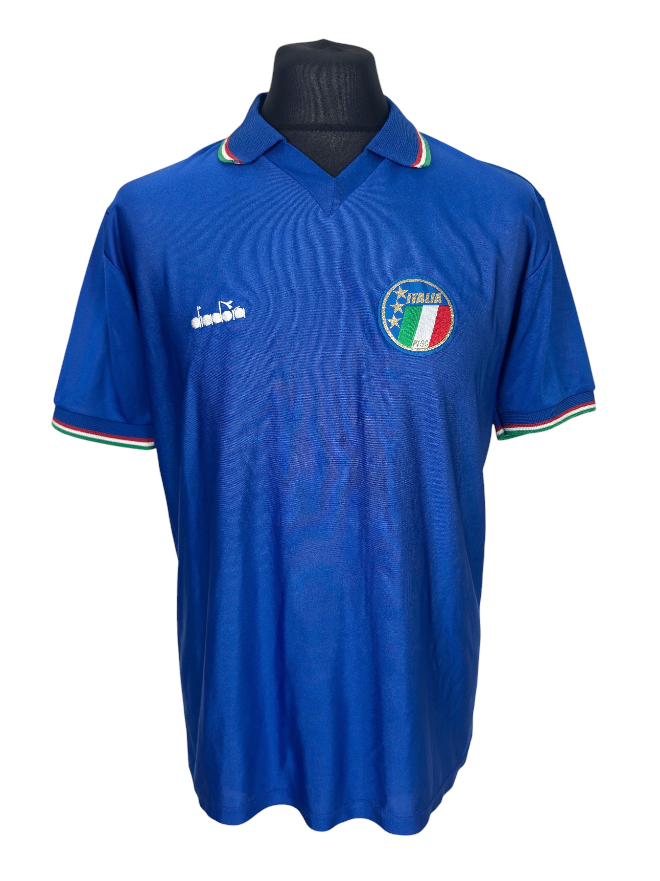 1986-90 Italy Home - Size L (M Fit) - #15 (Baggio)