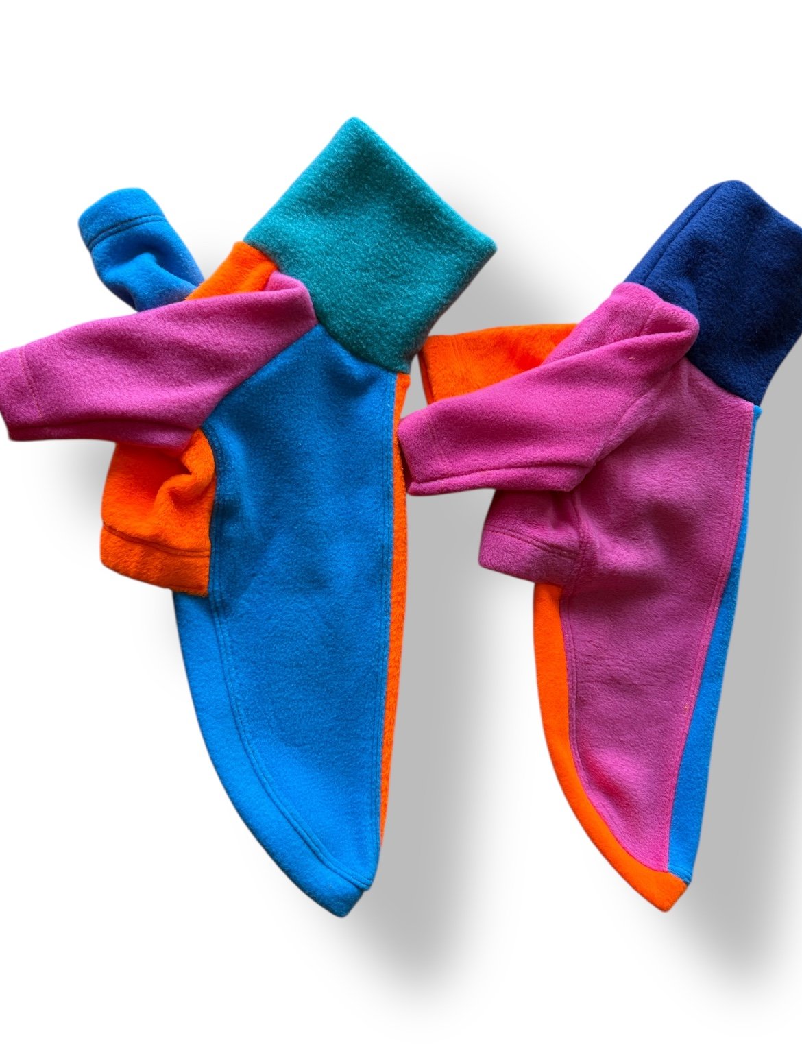 Fleece Jumper - Neon Colour Block