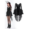 Dark in Love Anastasia Gothic Velvet & Lace Embroidered Dress