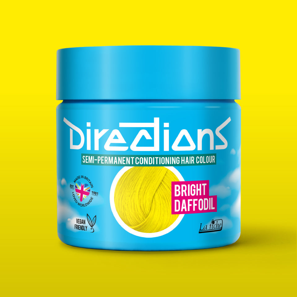 La Riche Directions Bright Daffodil Semi-Permanent Hair Dye - Vibrant True Yellow Vegan