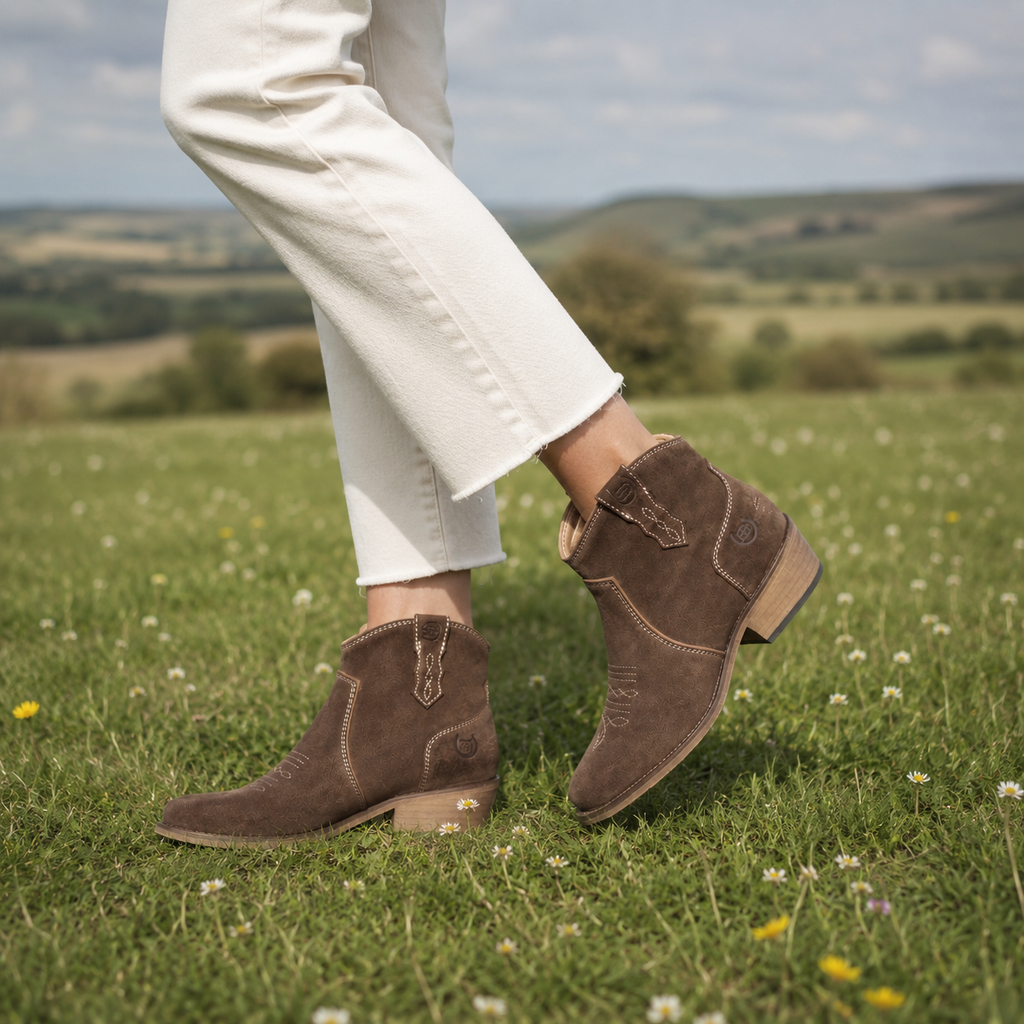 Dixie Cowboy Boots - Brown