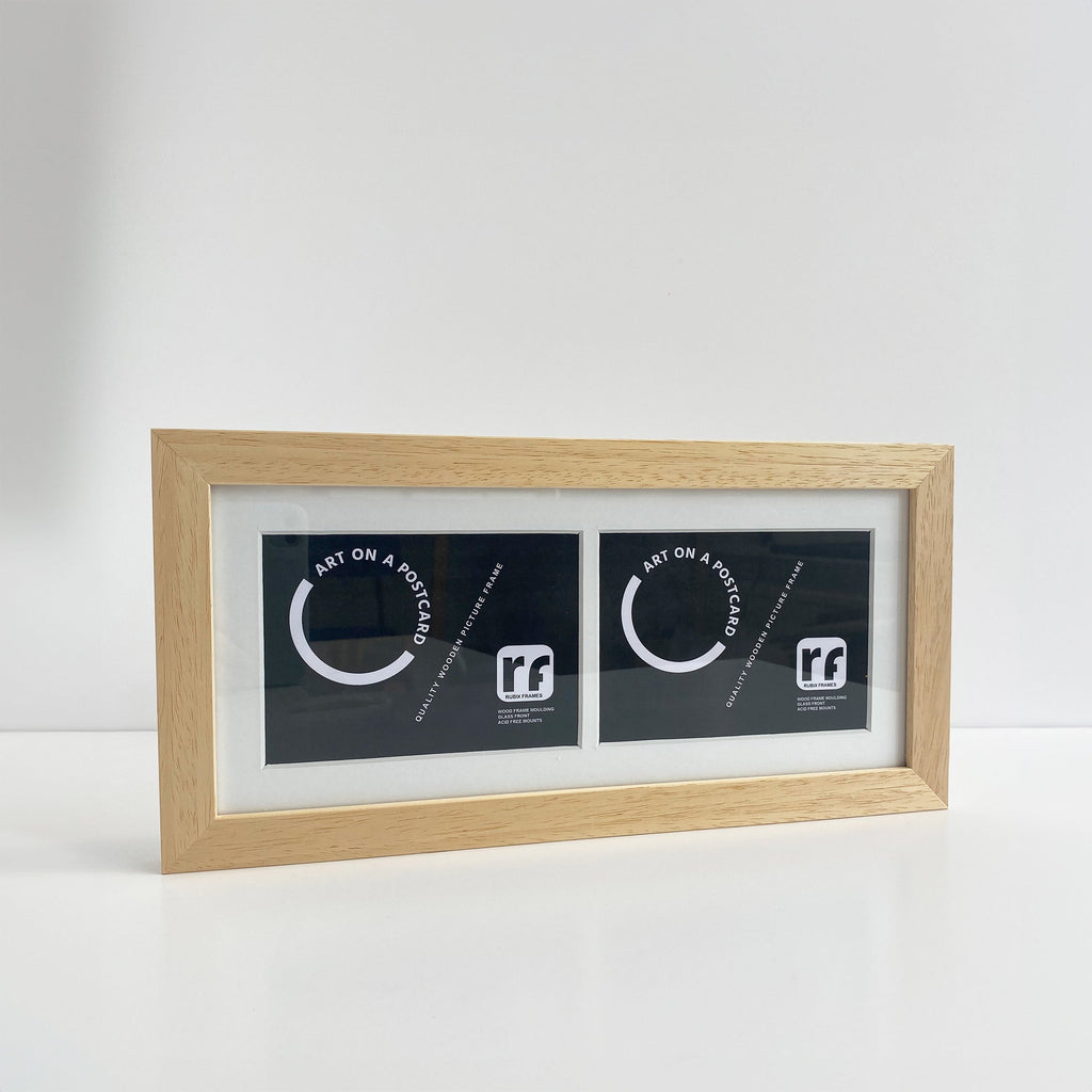 Twin Wooden Frames (10x15cms) (A6) Landscape