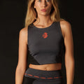 Women's Crop Tank Drybreak Black