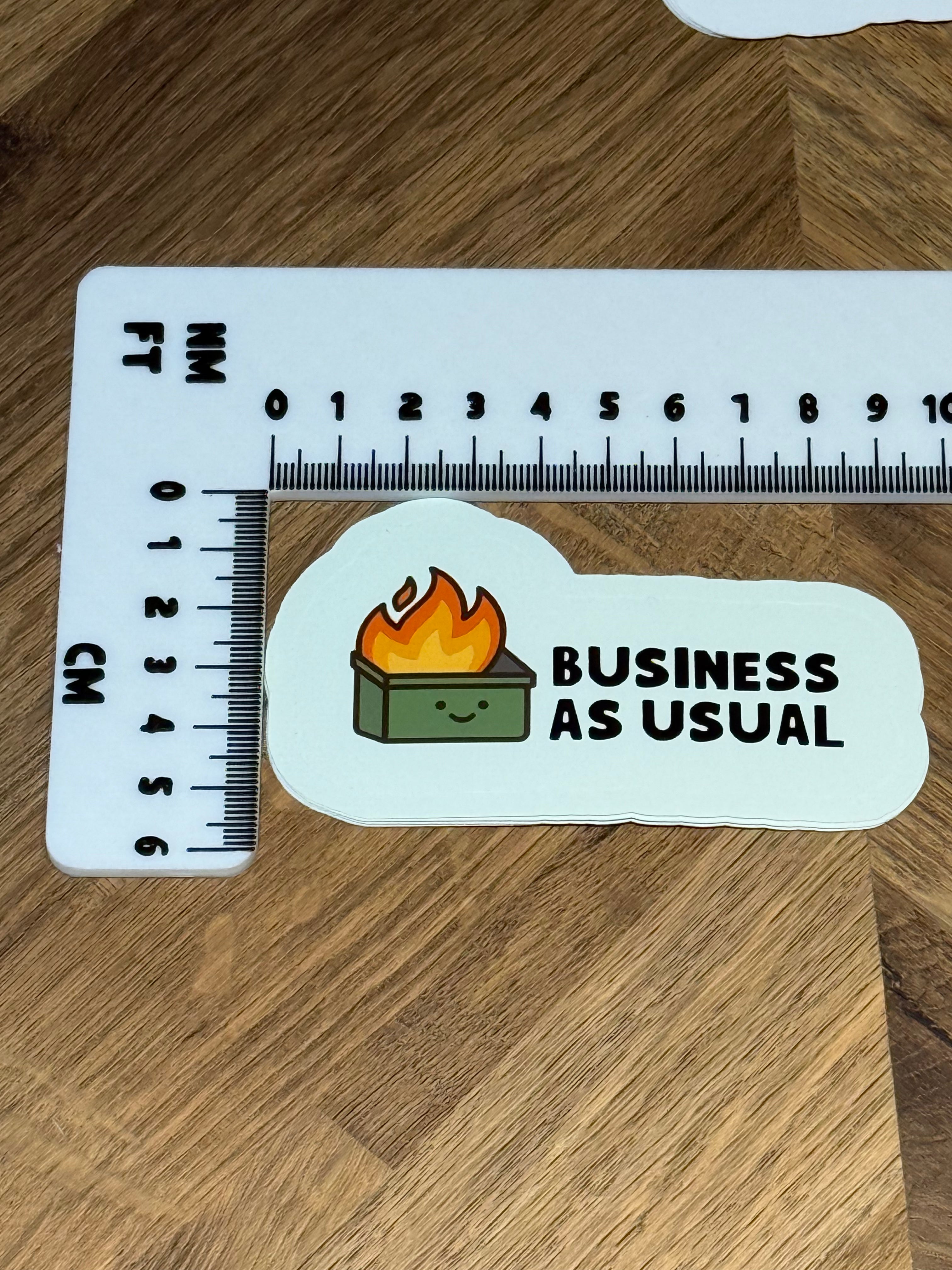 Dumpster Fire Sticker | Funny Meme Vinyl Laptop Sticker