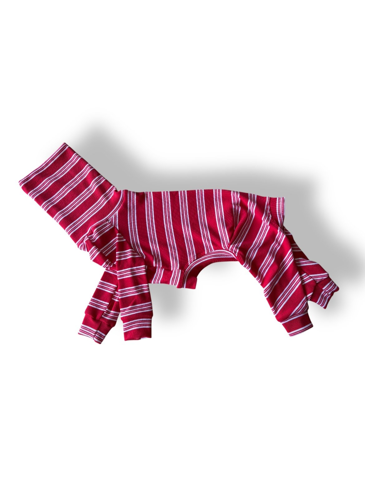 Ribbed Jersey Suit - Candy Cane