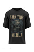 XAPE Earn Your Valhalla  Oversized Tee - Black
