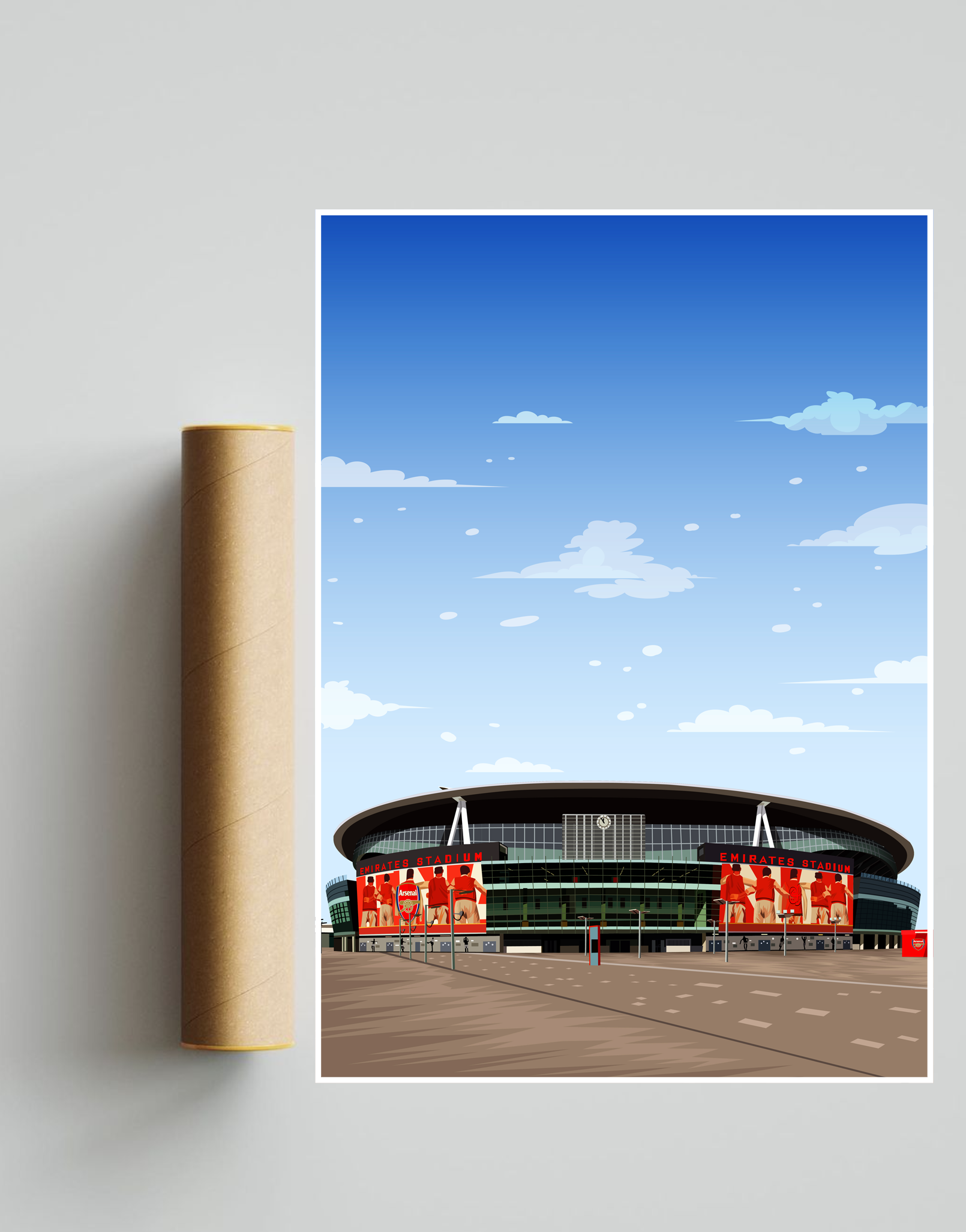 Emirates Stadium Aerial A3 Print