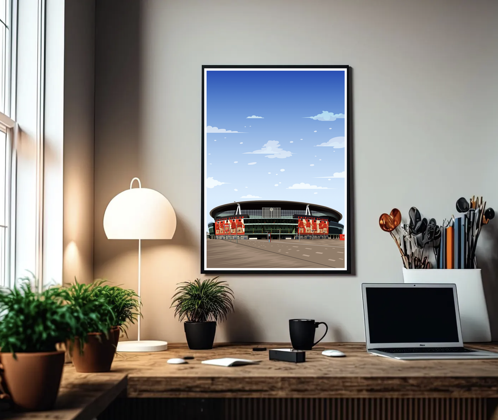 Emirates Stadium Aerial A3 Print