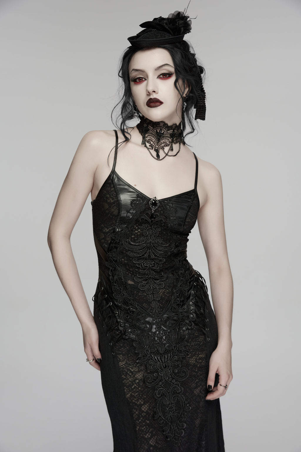 Punk Rave Goth Bat Necklace