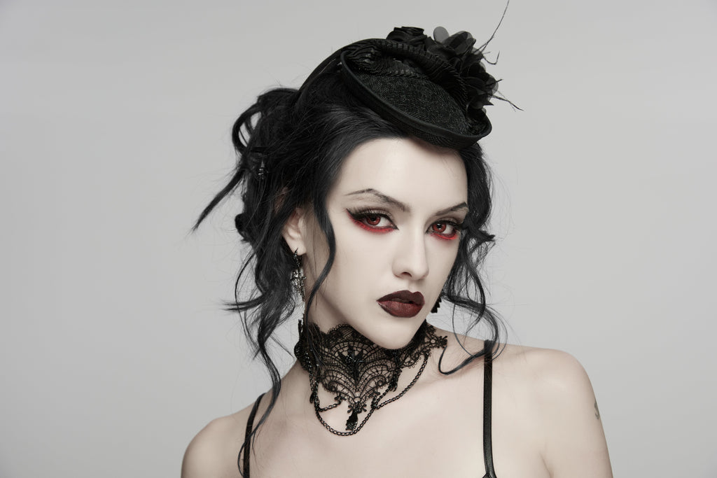 Punk Rave Goth Bat Necklace