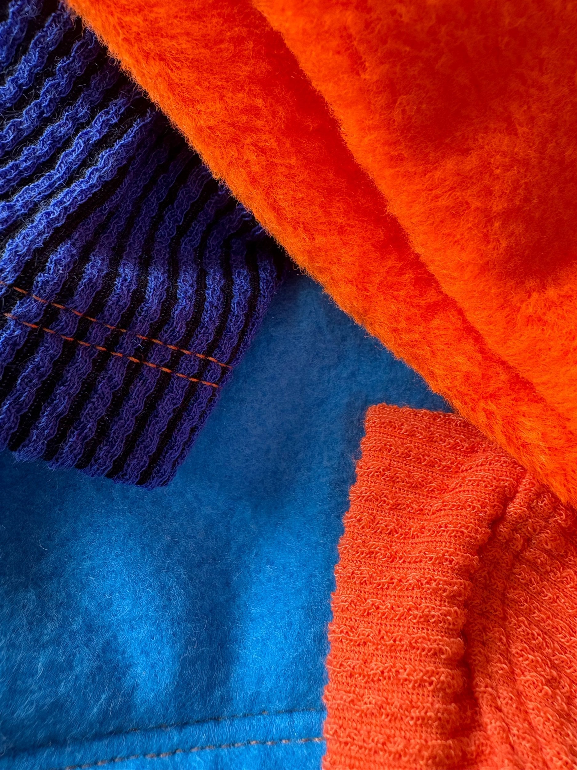 Ribbed Jersey & Fleece T-Shirt - Tropicana