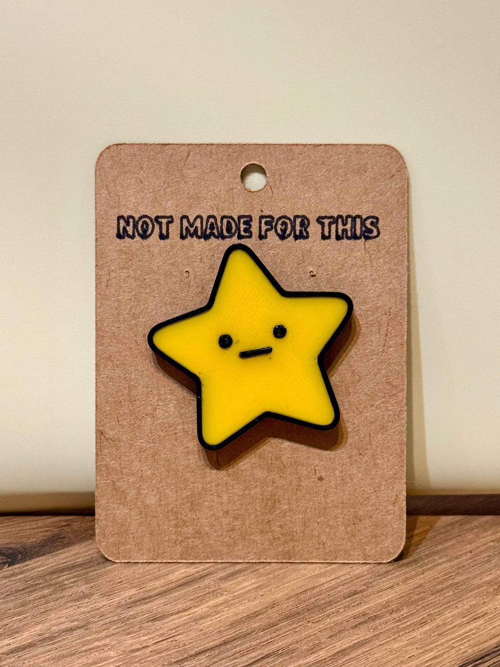 Unimpressed Star Pin Badge | Funny 3D Printed Pin | Quirky Gift