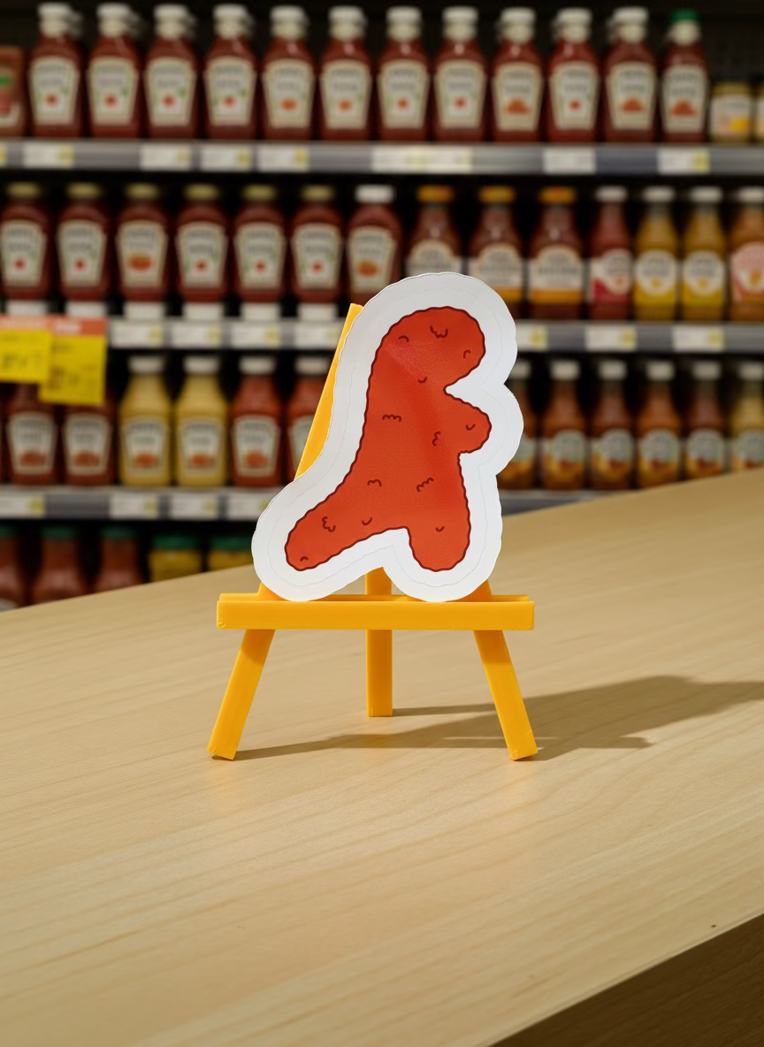 Turkey Dinosaur Sticker | Nostalgic British Food Vinyl Sticker