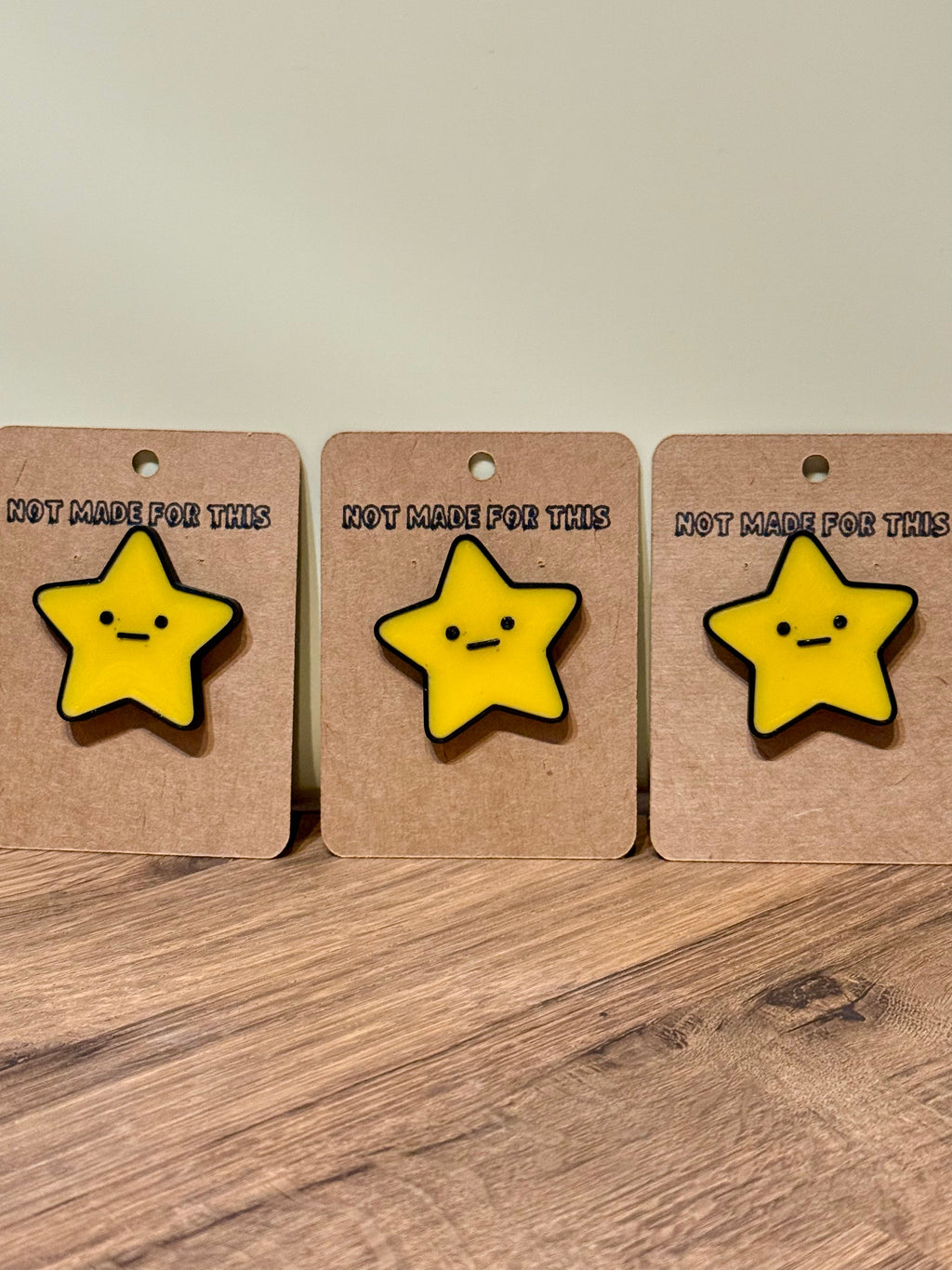 Unimpressed Star Pin Badge | Funny 3D Printed Pin | Quirky Gift
