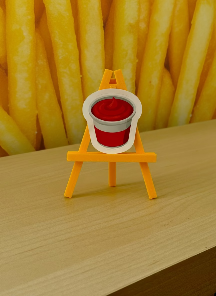 Dippy Ketchup Sticker | Funny Food Vinyl Sticker