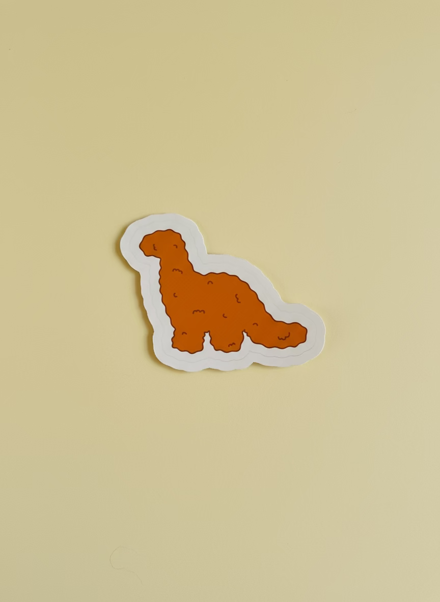 Turkey Dinosaur Sticker | Nostalgic British Food Vinyl Sticker